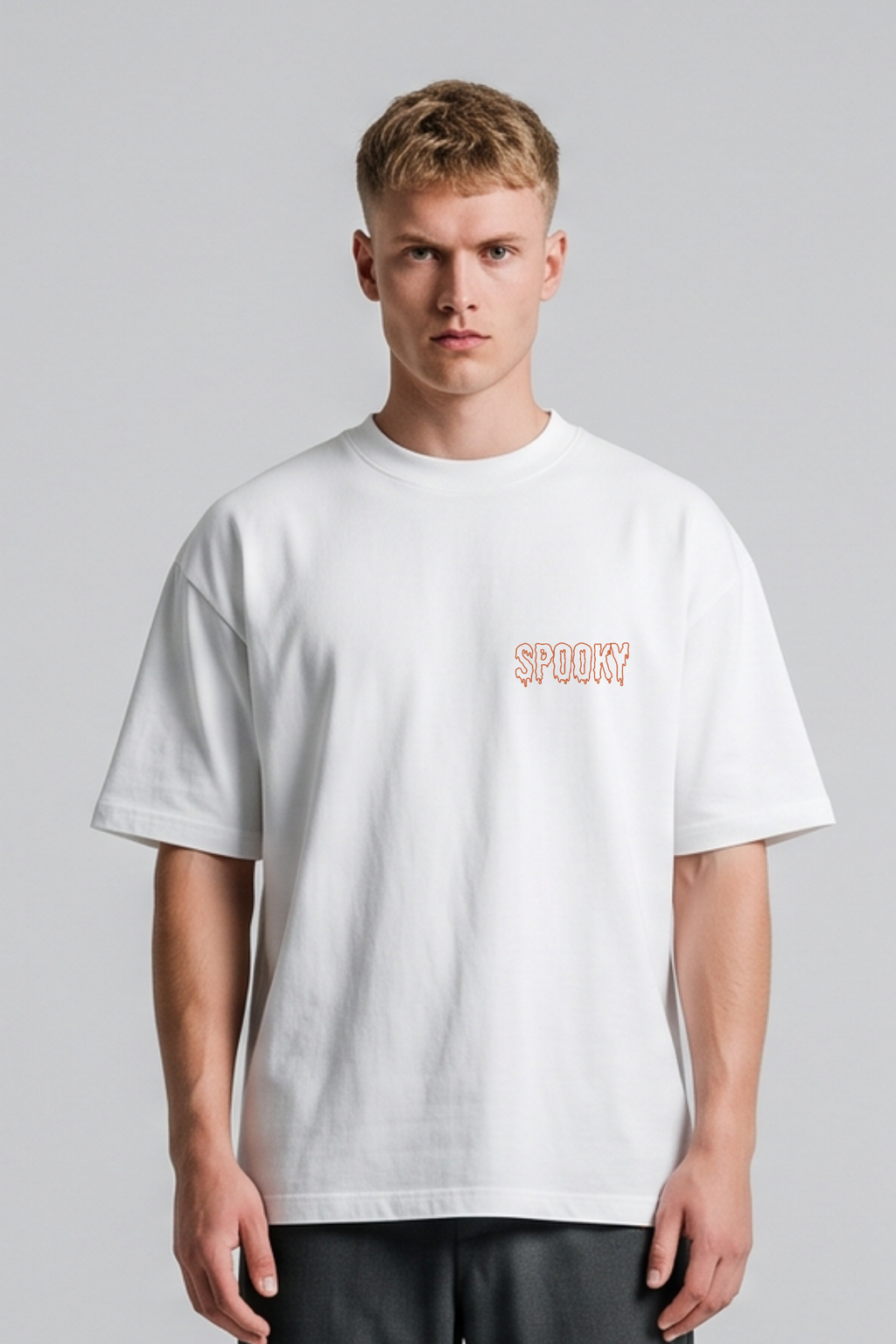 Spooky Oversized Printed T-Shirt