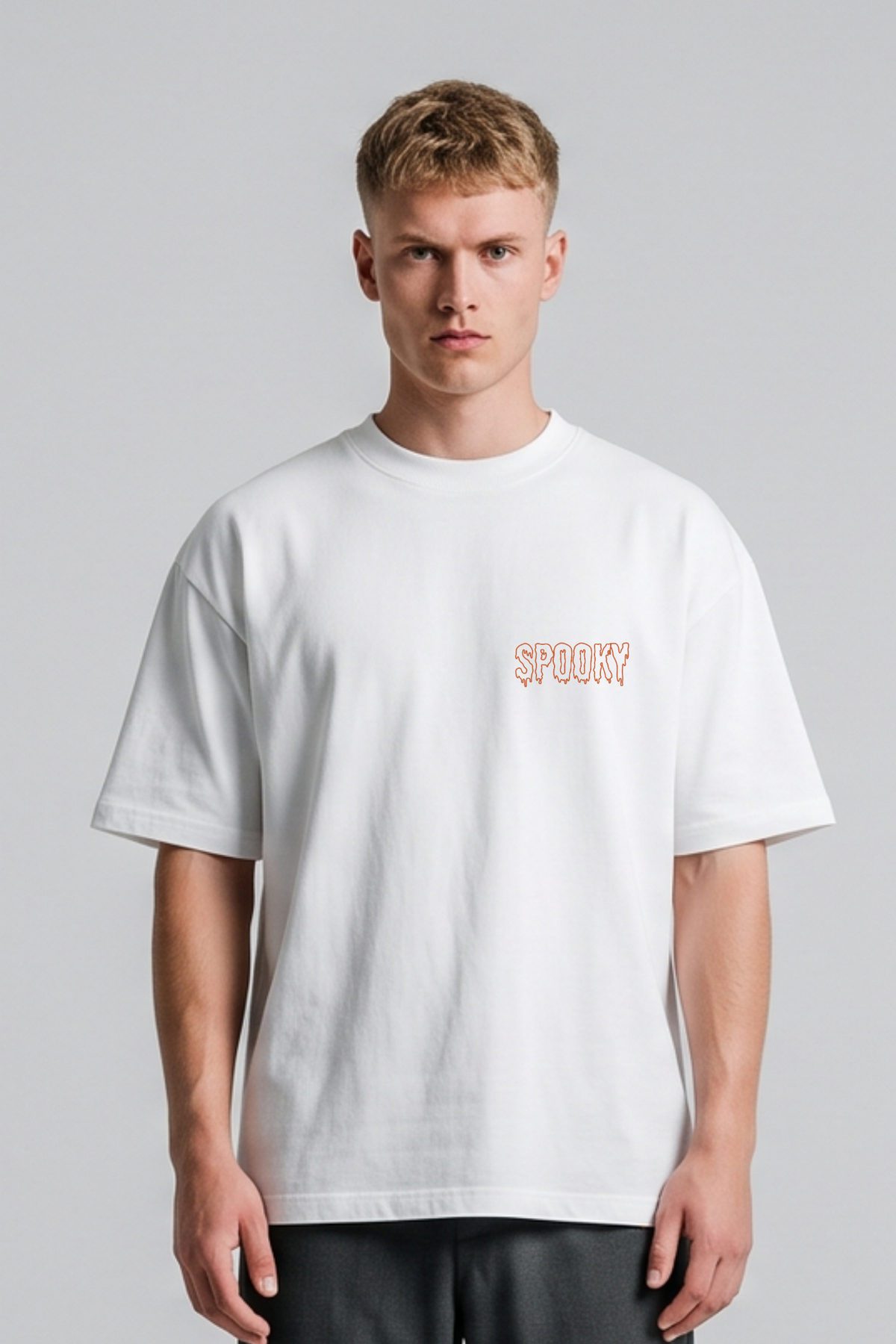 Spooky Oversized Printed T-Shirt