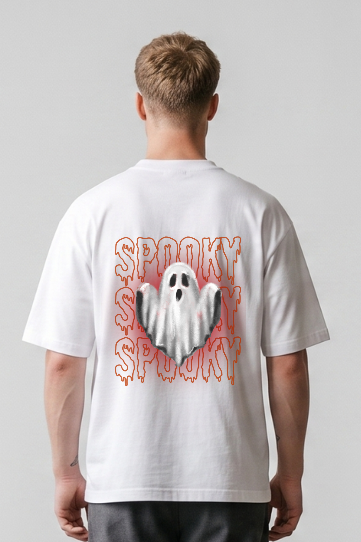 Spooky Oversized Printed T-Shirt