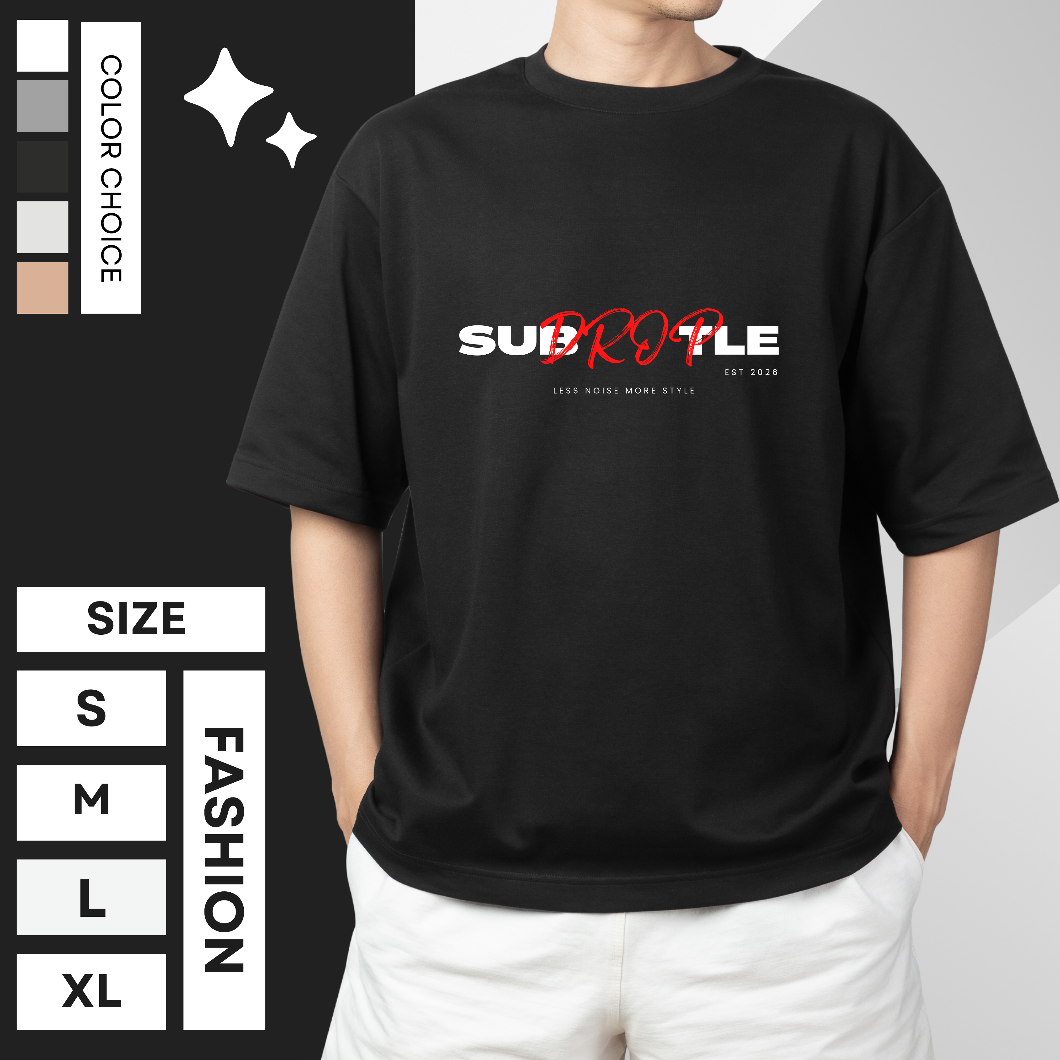 Drop 001 Streetwear Regular Fit T-Shirt