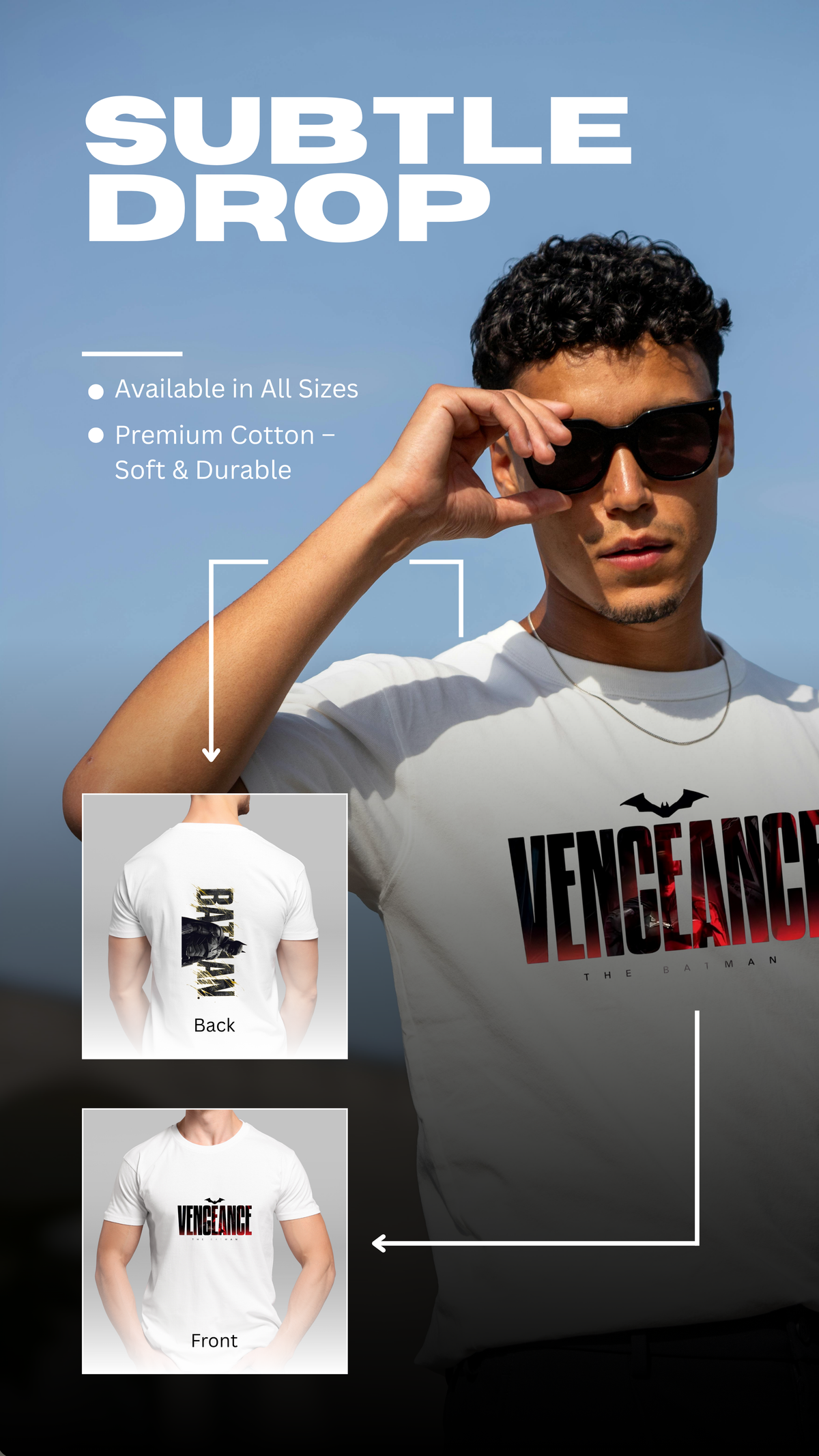 Dark Vengeance Oversized Printed T-Shirt